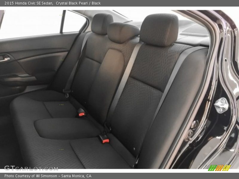 Crystal Black Pearl / Black 2015 Honda Civic SE Sedan