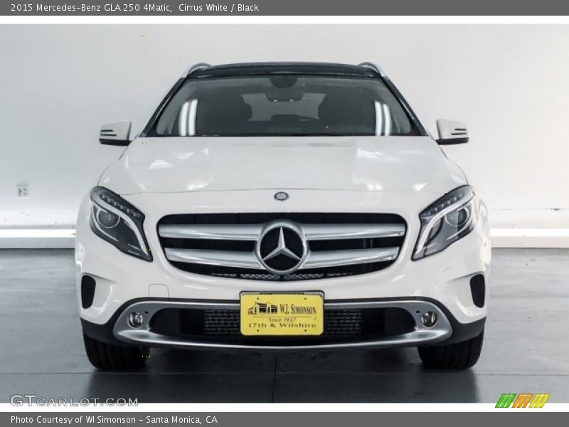 Cirrus White / Black 2015 Mercedes-Benz GLA 250 4Matic