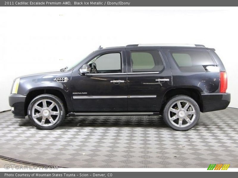 Black Ice Metallic / Ebony/Ebony 2011 Cadillac Escalade Premium AWD