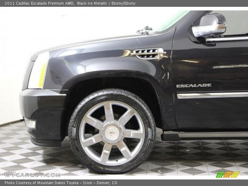 Black Ice Metallic / Ebony/Ebony 2011 Cadillac Escalade Premium AWD