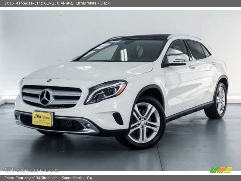 Cirrus White / Black 2015 Mercedes-Benz GLA 250 4Matic