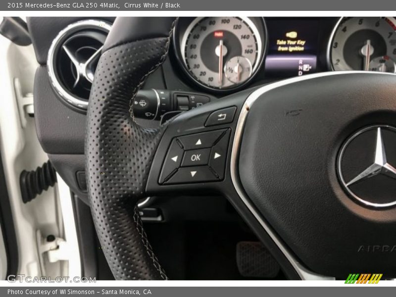 Cirrus White / Black 2015 Mercedes-Benz GLA 250 4Matic