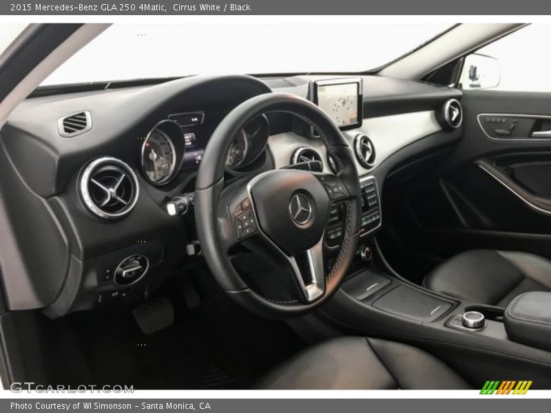 Cirrus White / Black 2015 Mercedes-Benz GLA 250 4Matic