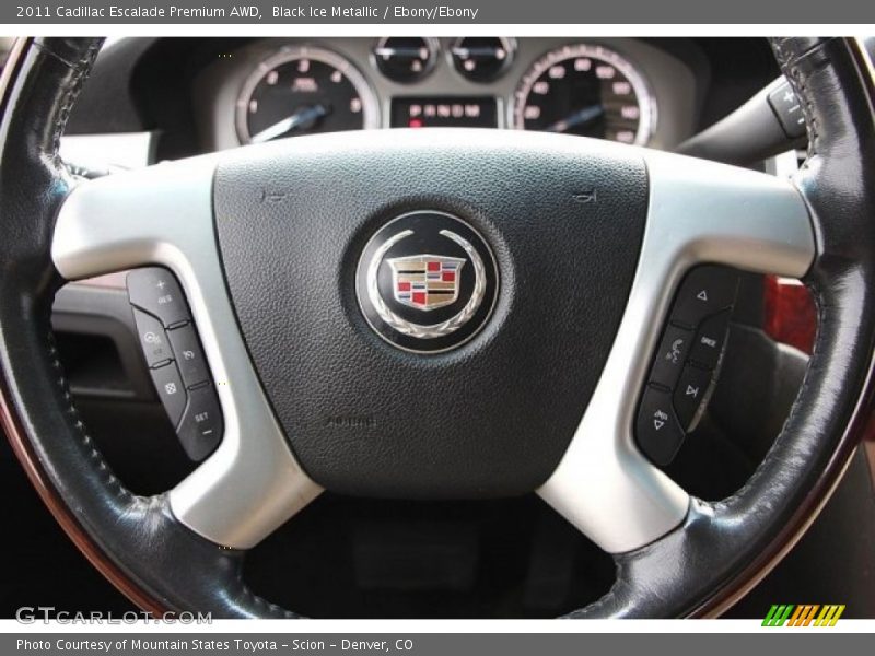 Black Ice Metallic / Ebony/Ebony 2011 Cadillac Escalade Premium AWD