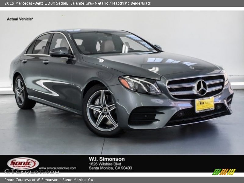 Selenite Grey Metallic / Macchiato Beige/Black 2019 Mercedes-Benz E 300 Sedan