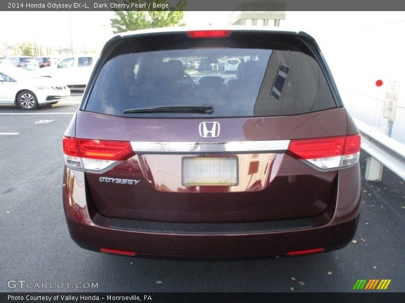 Dark Cherry Pearl / Beige 2014 Honda Odyssey EX-L