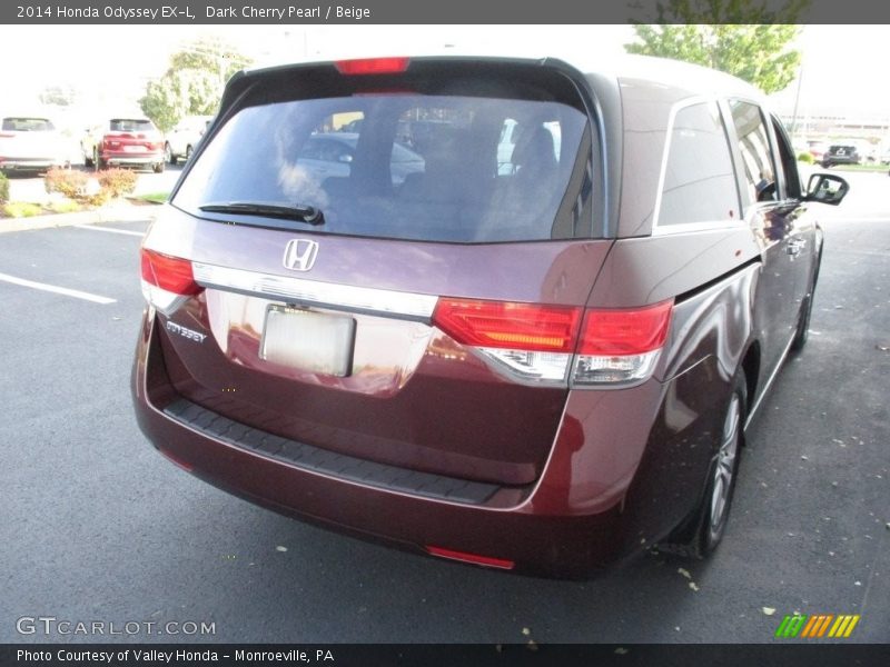 Dark Cherry Pearl / Beige 2014 Honda Odyssey EX-L