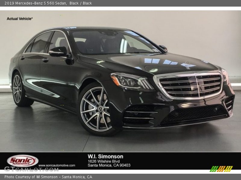 Black / Black 2019 Mercedes-Benz S 560 Sedan
