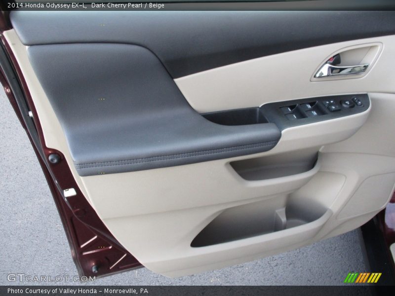 Dark Cherry Pearl / Beige 2014 Honda Odyssey EX-L