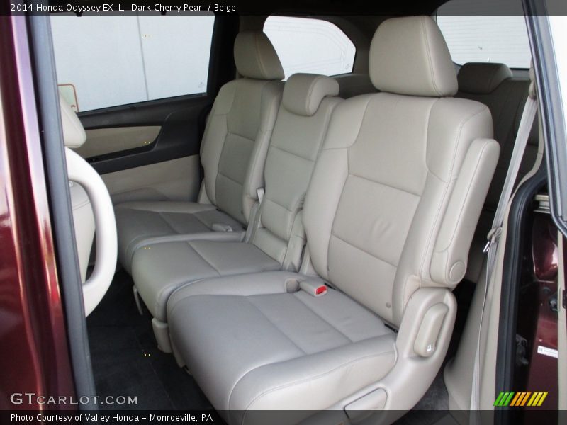 Dark Cherry Pearl / Beige 2014 Honda Odyssey EX-L