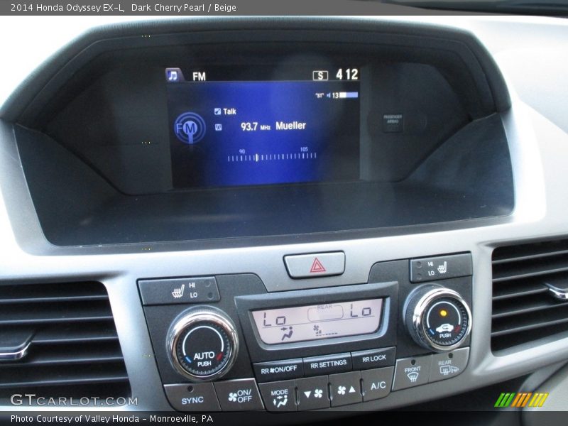 Dark Cherry Pearl / Beige 2014 Honda Odyssey EX-L