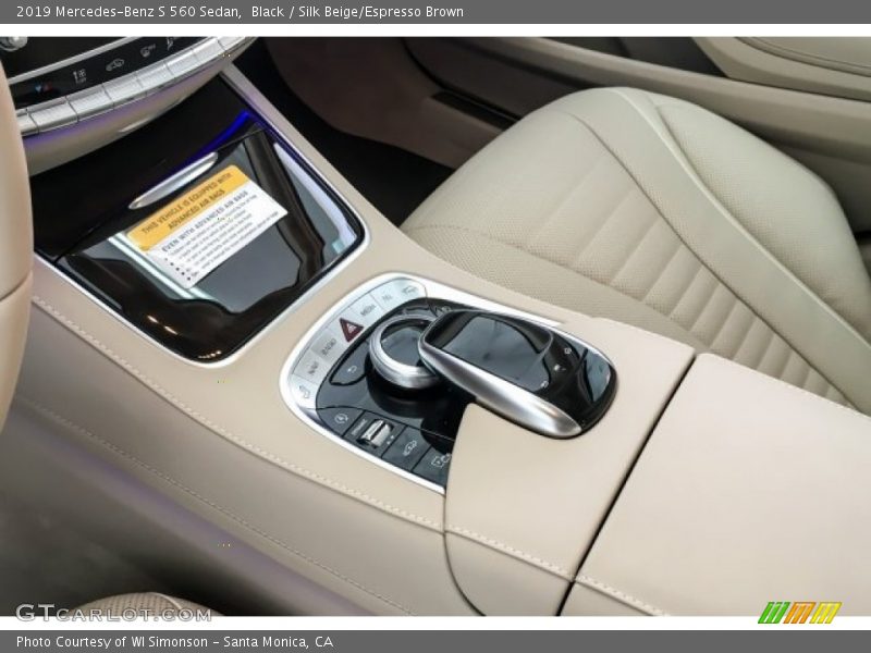 Black / Silk Beige/Espresso Brown 2019 Mercedes-Benz S 560 Sedan
