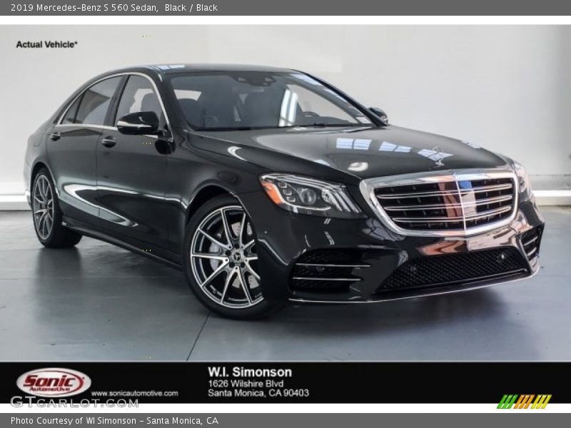 Black / Black 2019 Mercedes-Benz S 560 Sedan