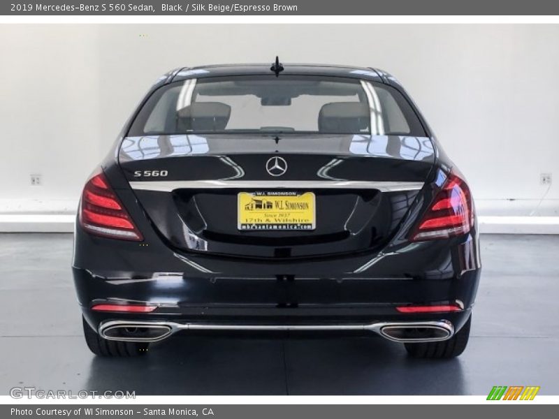 Black / Silk Beige/Espresso Brown 2019 Mercedes-Benz S 560 Sedan