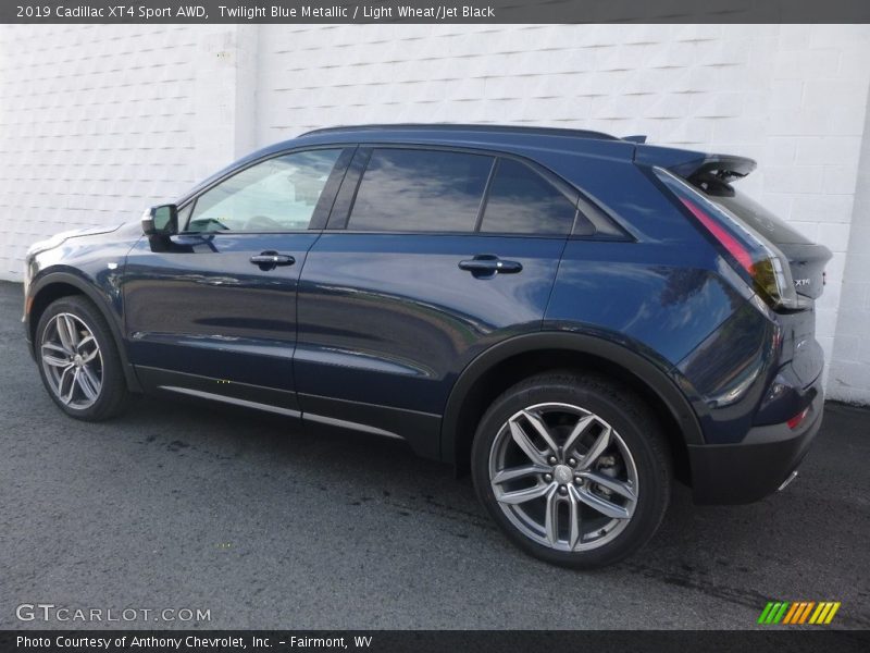 Twilight Blue Metallic / Light Wheat/Jet Black 2019 Cadillac XT4 Sport AWD