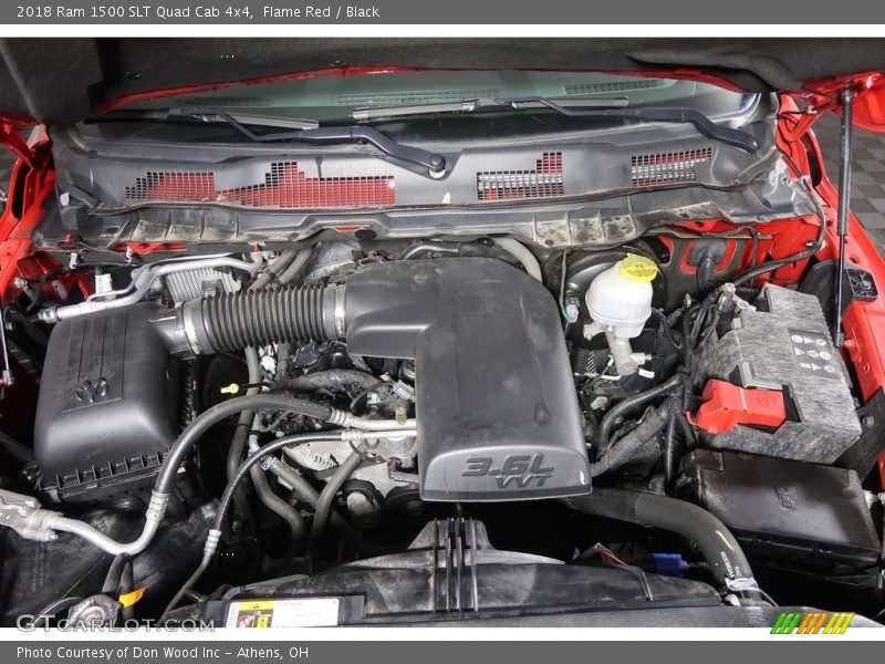 Flame Red / Black 2018 Ram 1500 SLT Quad Cab 4x4