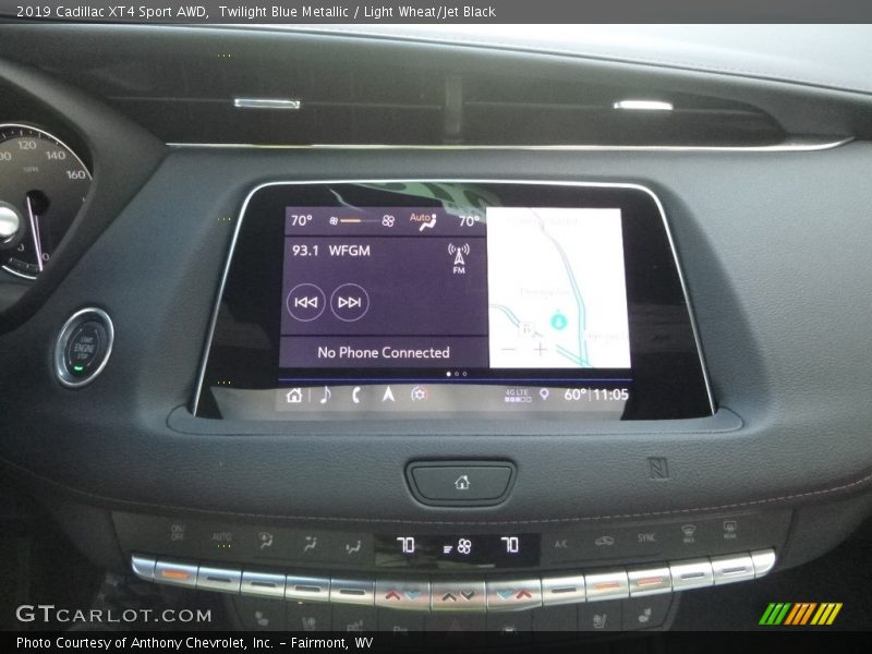 Twilight Blue Metallic / Light Wheat/Jet Black 2019 Cadillac XT4 Sport AWD