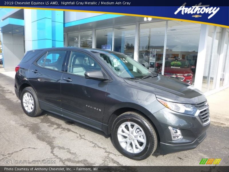 Nightfall Gray Metallic / Medium Ash Gray 2019 Chevrolet Equinox LS AWD
