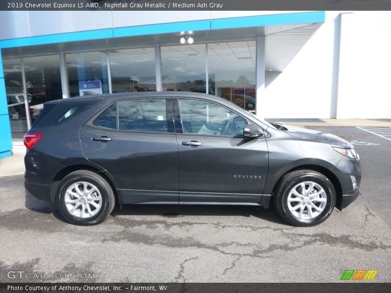 Nightfall Gray Metallic / Medium Ash Gray 2019 Chevrolet Equinox LS AWD