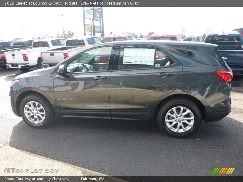 Nightfall Gray Metallic / Medium Ash Gray 2019 Chevrolet Equinox LS AWD