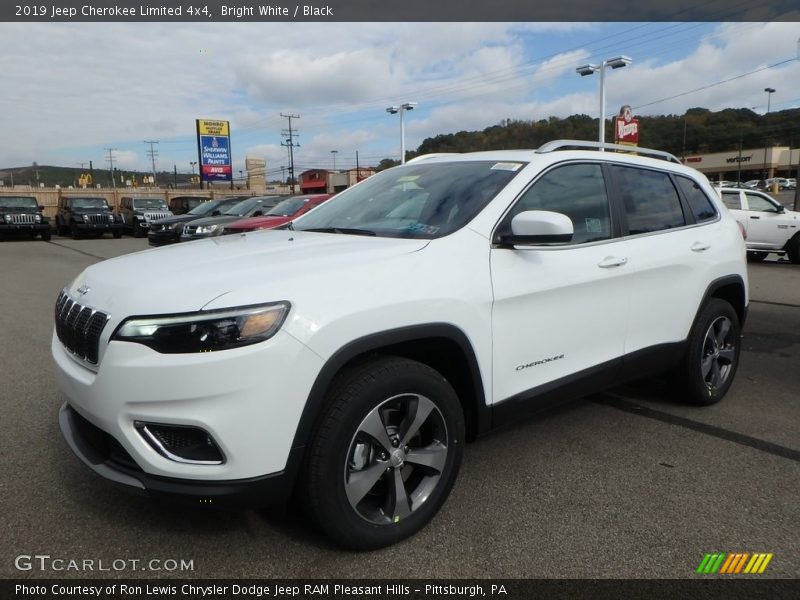 Bright White / Black 2019 Jeep Cherokee Limited 4x4