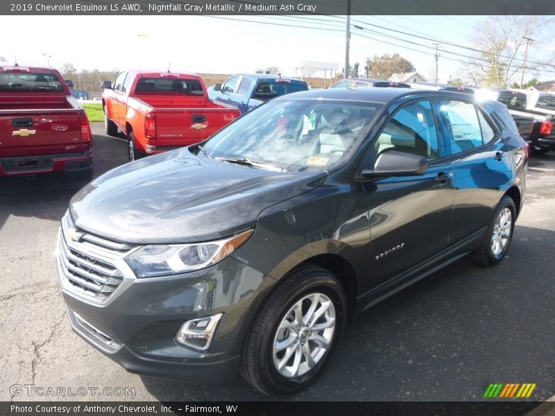 Nightfall Gray Metallic / Medium Ash Gray 2019 Chevrolet Equinox LS AWD