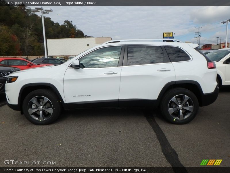 Bright White / Black 2019 Jeep Cherokee Limited 4x4