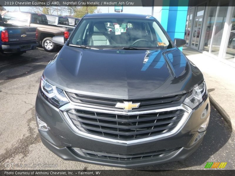 Nightfall Gray Metallic / Medium Ash Gray 2019 Chevrolet Equinox LS AWD