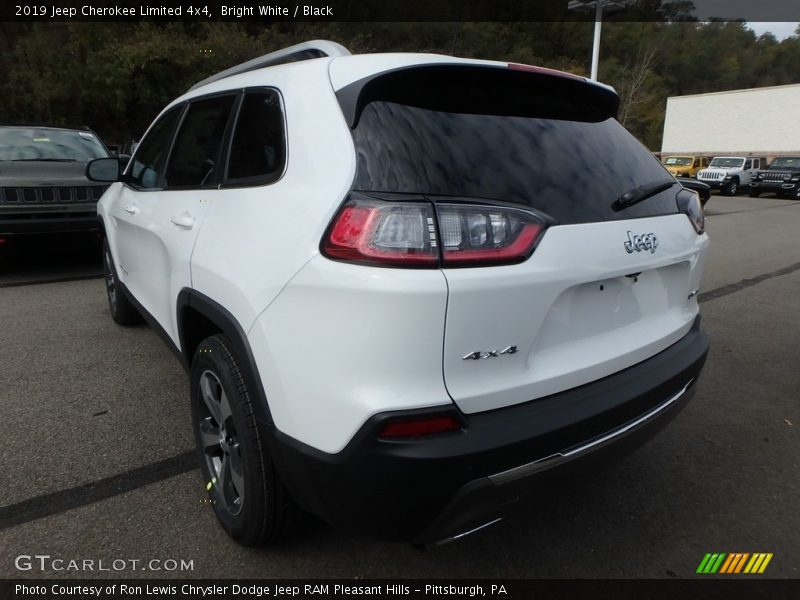 Bright White / Black 2019 Jeep Cherokee Limited 4x4