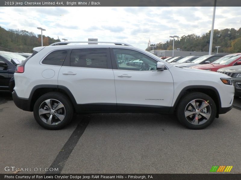 Bright White / Black 2019 Jeep Cherokee Limited 4x4
