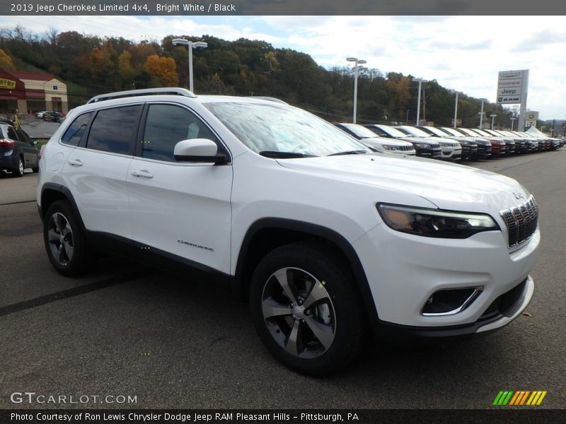 Bright White / Black 2019 Jeep Cherokee Limited 4x4