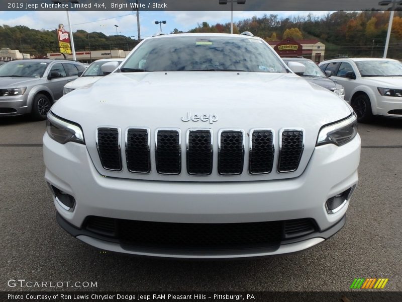 Bright White / Black 2019 Jeep Cherokee Limited 4x4