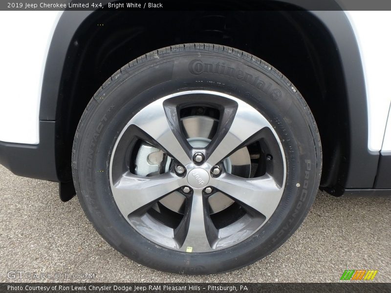 Bright White / Black 2019 Jeep Cherokee Limited 4x4