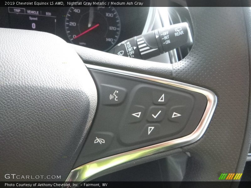 Nightfall Gray Metallic / Medium Ash Gray 2019 Chevrolet Equinox LS AWD