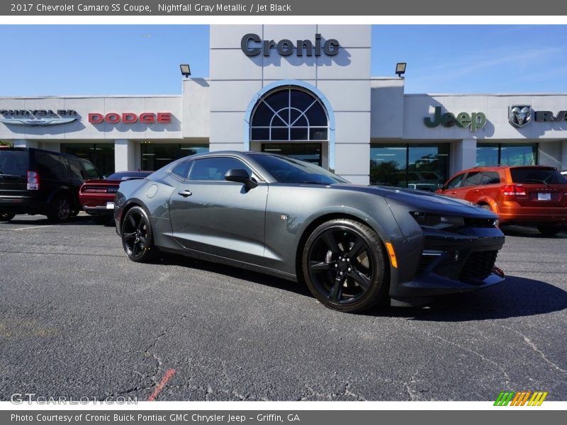 Nightfall Gray Metallic / Jet Black 2017 Chevrolet Camaro SS Coupe