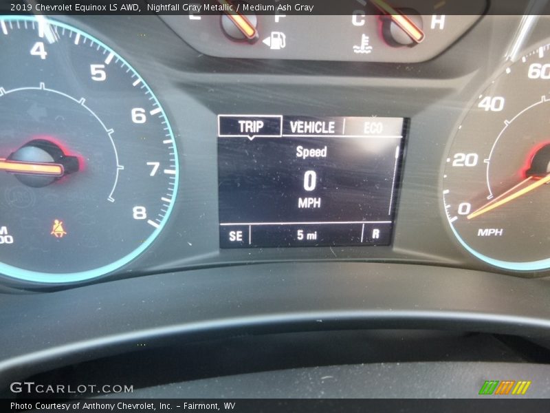 Nightfall Gray Metallic / Medium Ash Gray 2019 Chevrolet Equinox LS AWD