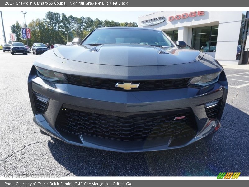 Nightfall Gray Metallic / Jet Black 2017 Chevrolet Camaro SS Coupe