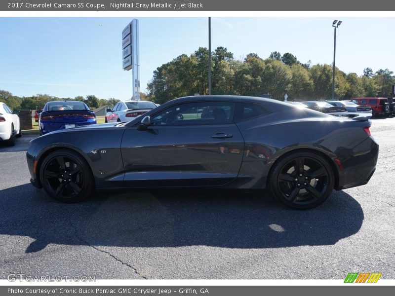 Nightfall Gray Metallic / Jet Black 2017 Chevrolet Camaro SS Coupe