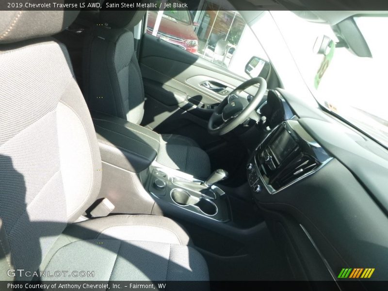 Satin Steel Metallic / Jet Black 2019 Chevrolet Traverse LS AWD