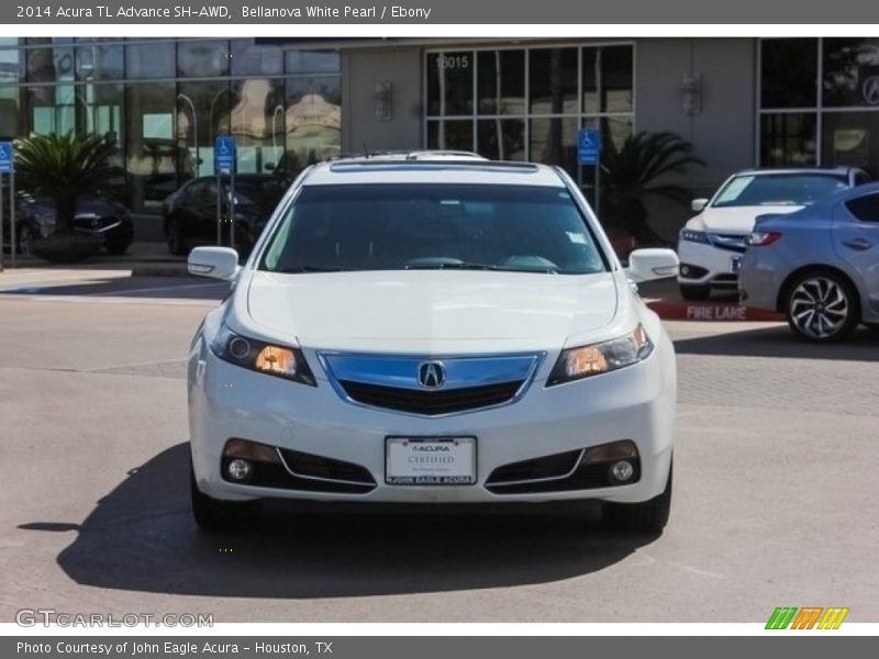 Bellanova White Pearl / Ebony 2014 Acura TL Advance SH-AWD