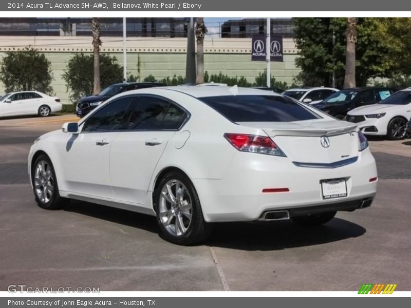 Bellanova White Pearl / Ebony 2014 Acura TL Advance SH-AWD