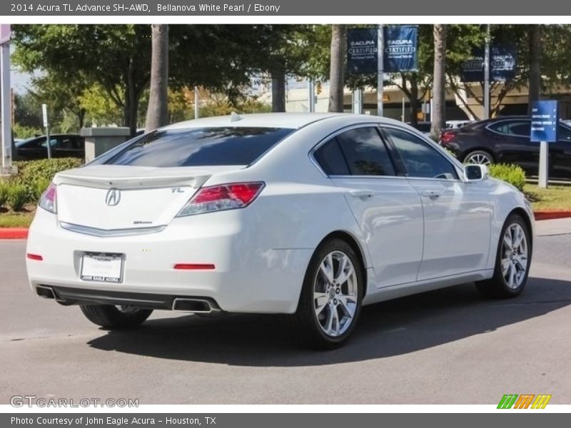 Bellanova White Pearl / Ebony 2014 Acura TL Advance SH-AWD