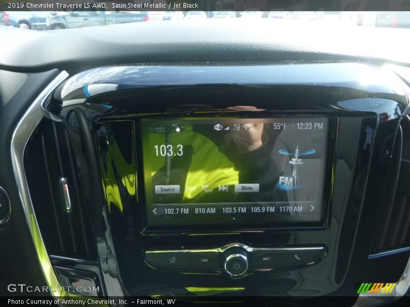 Satin Steel Metallic / Jet Black 2019 Chevrolet Traverse LS AWD