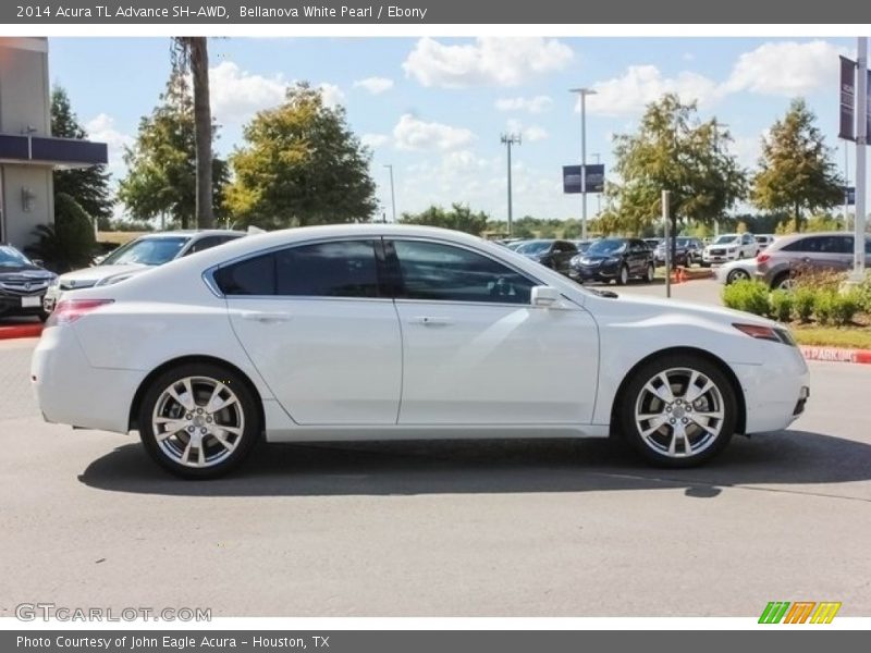 Bellanova White Pearl / Ebony 2014 Acura TL Advance SH-AWD