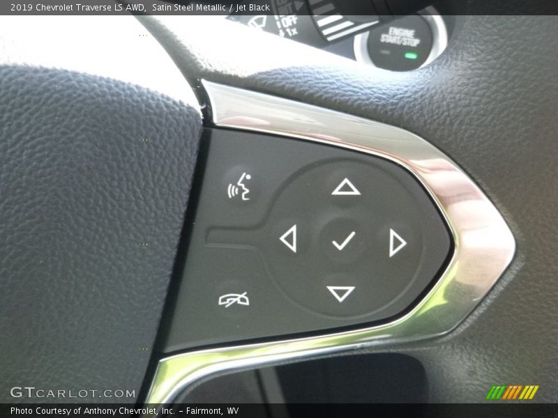Satin Steel Metallic / Jet Black 2019 Chevrolet Traverse LS AWD