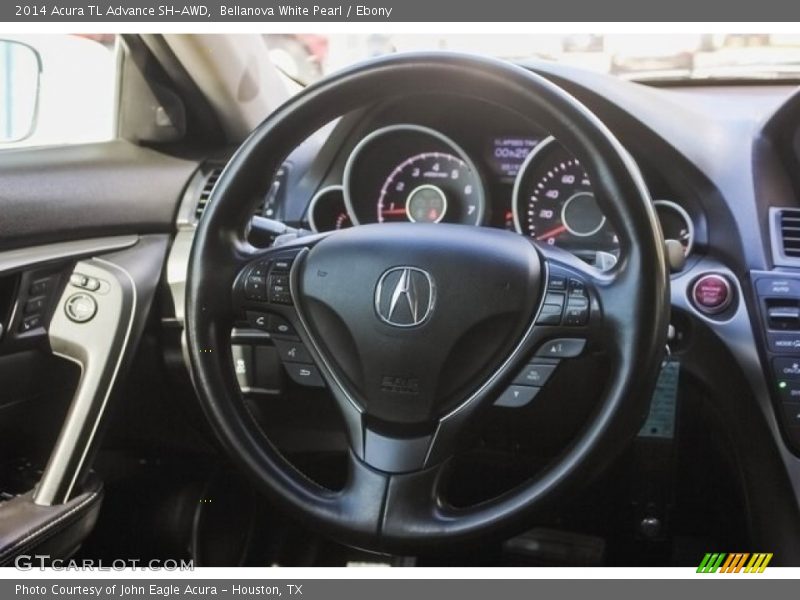Bellanova White Pearl / Ebony 2014 Acura TL Advance SH-AWD