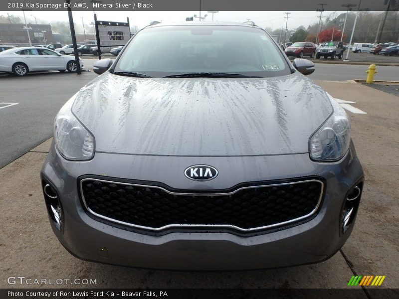 Mineral Silver / Black 2019 Kia Sportage EX AWD