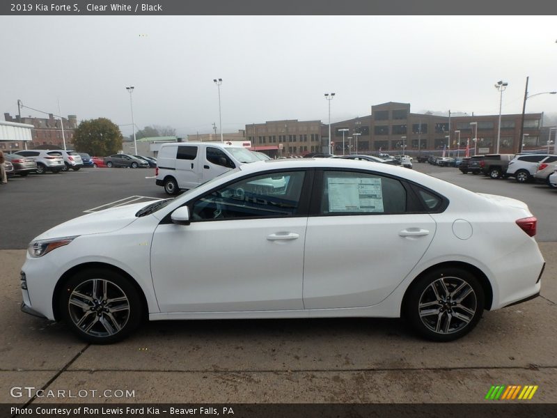 Clear White / Black 2019 Kia Forte S