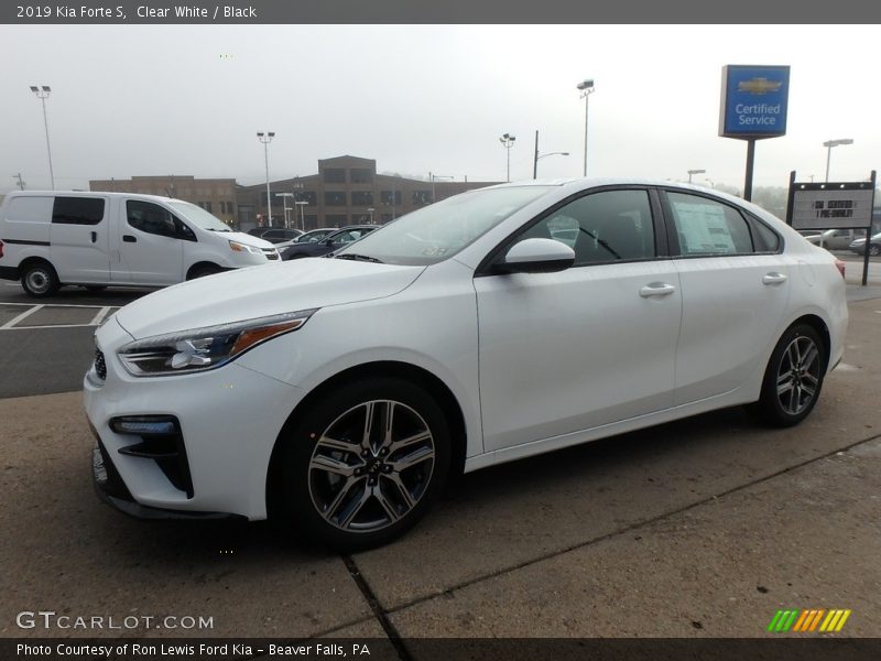 Clear White / Black 2019 Kia Forte S