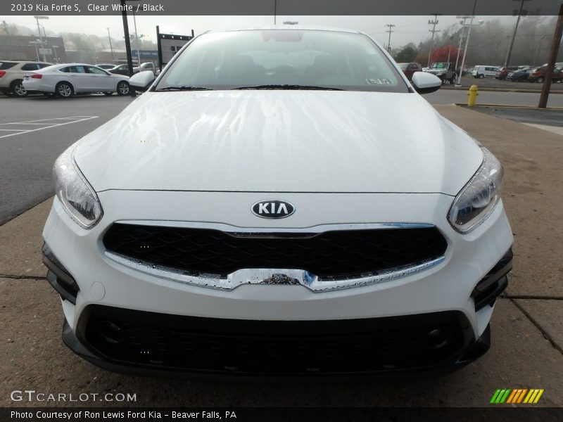 Clear White / Black 2019 Kia Forte S